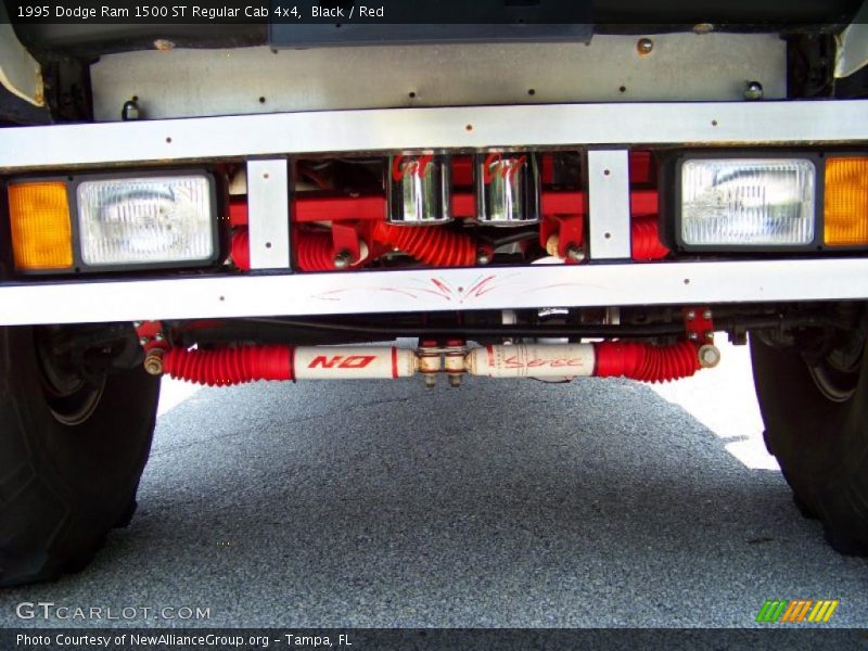 Black / Red 1995 Dodge Ram 1500 ST Regular Cab 4x4
