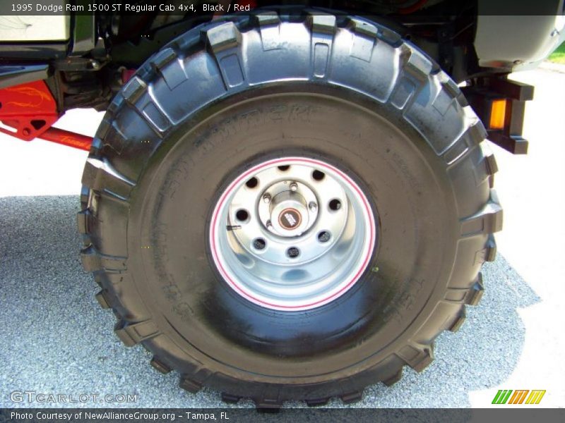 Black / Red 1995 Dodge Ram 1500 ST Regular Cab 4x4