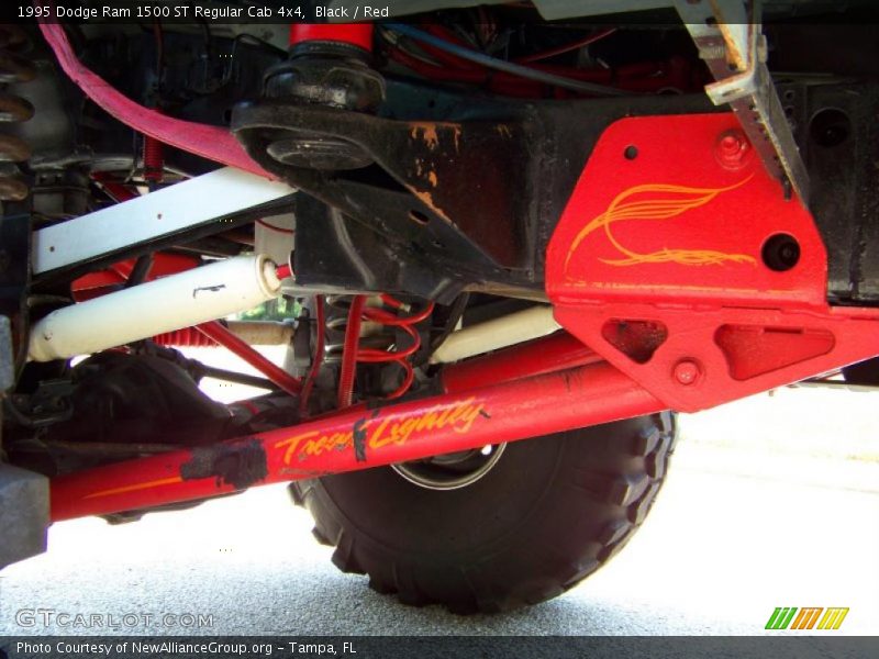 Black / Red 1995 Dodge Ram 1500 ST Regular Cab 4x4