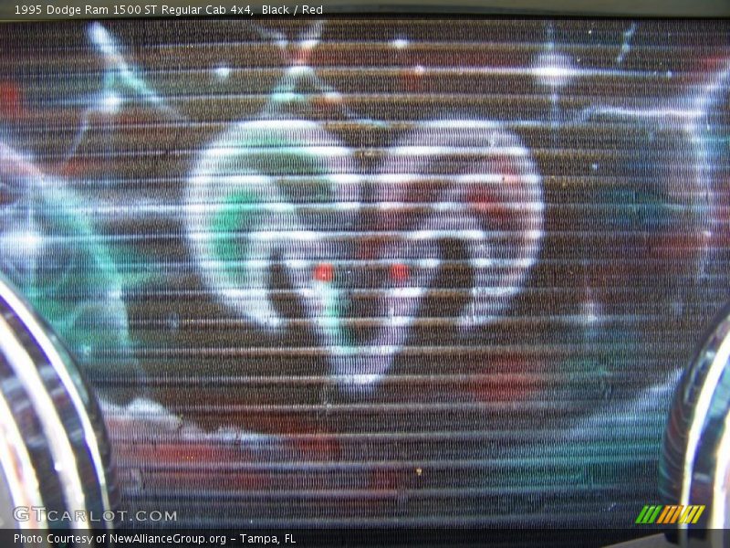 Black / Red 1995 Dodge Ram 1500 ST Regular Cab 4x4