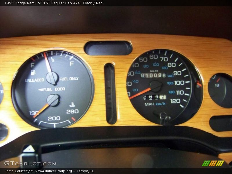 Black / Red 1995 Dodge Ram 1500 ST Regular Cab 4x4