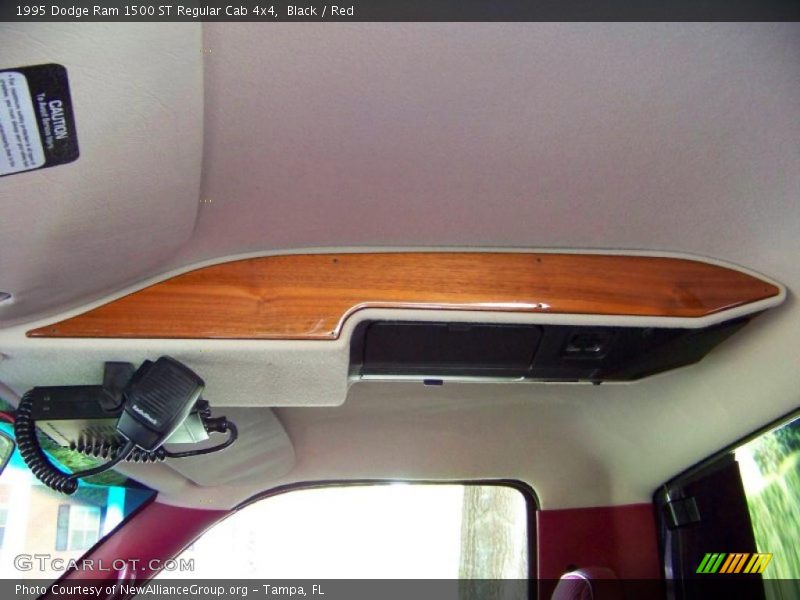 Black / Red 1995 Dodge Ram 1500 ST Regular Cab 4x4