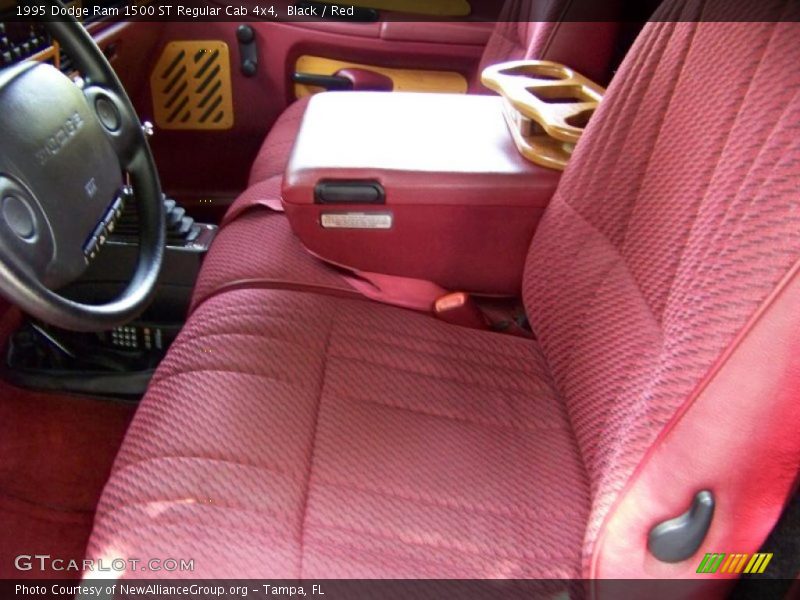 Black / Red 1995 Dodge Ram 1500 ST Regular Cab 4x4