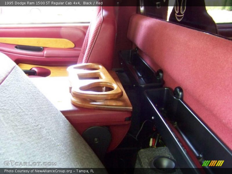 Black / Red 1995 Dodge Ram 1500 ST Regular Cab 4x4