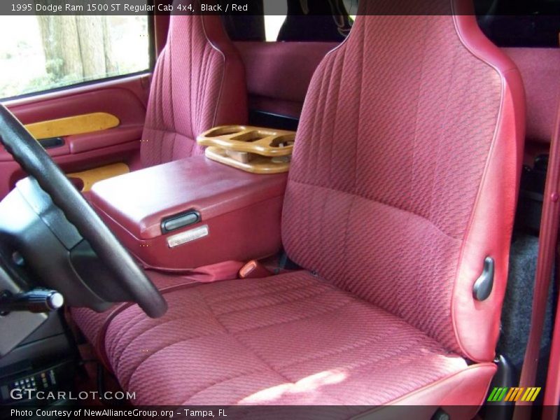 Black / Red 1995 Dodge Ram 1500 ST Regular Cab 4x4