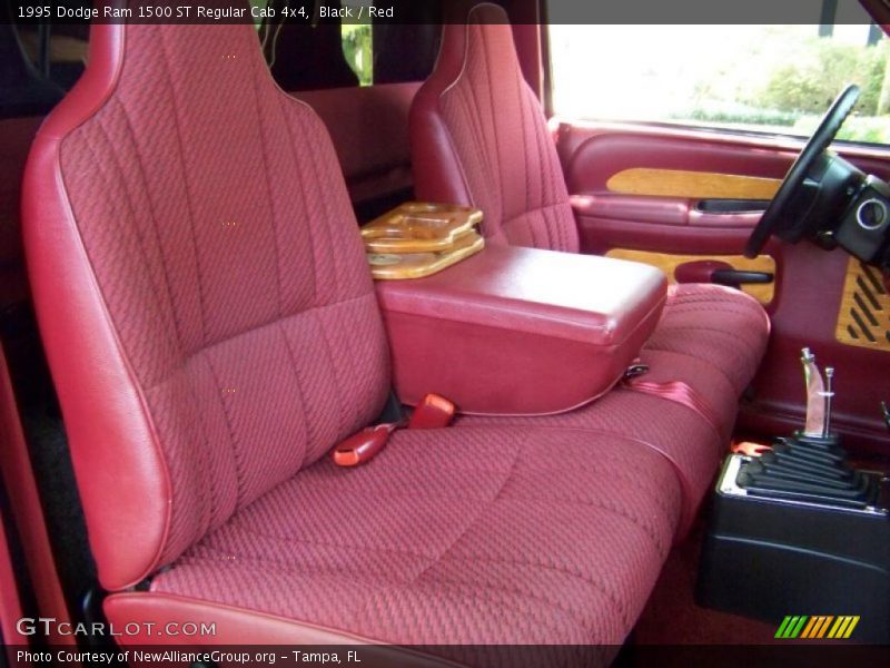 Black / Red 1995 Dodge Ram 1500 ST Regular Cab 4x4