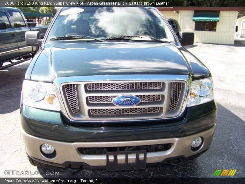 Aspen Green Metallic / Castano Brown Leather 2006 Ford F150 King Ranch SuperCrew 4x4