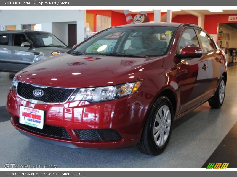 Spicy Red / Stone 2010 Kia Forte EX