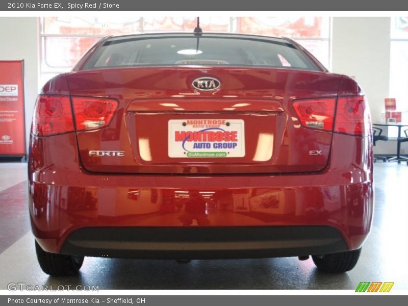 Spicy Red / Stone 2010 Kia Forte EX