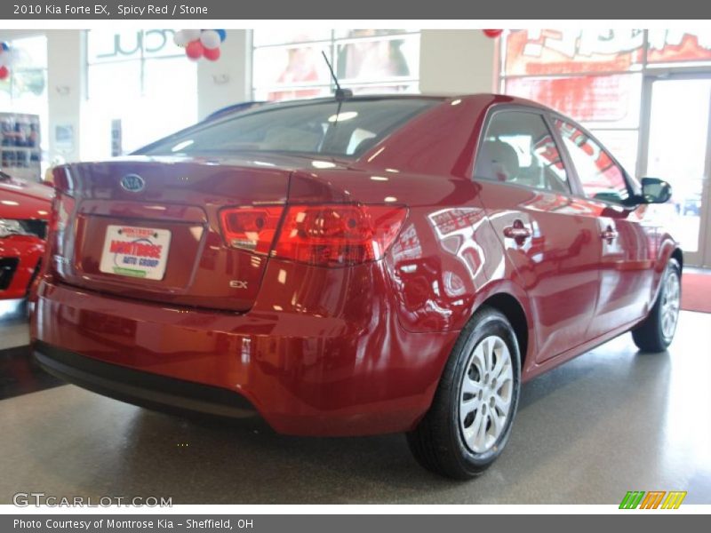 Spicy Red / Stone 2010 Kia Forte EX