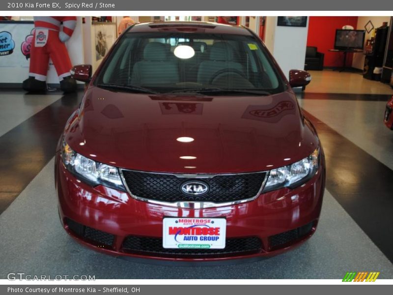 Spicy Red / Stone 2010 Kia Forte EX