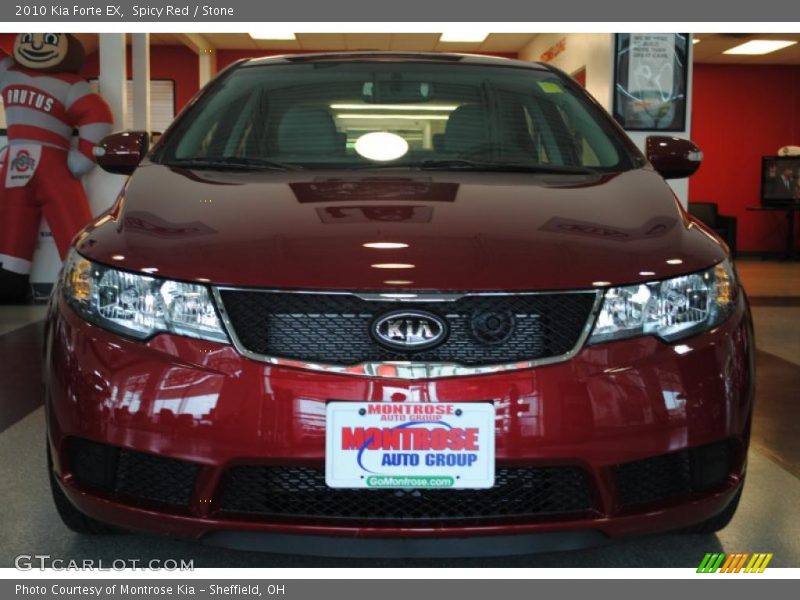 Spicy Red / Stone 2010 Kia Forte EX