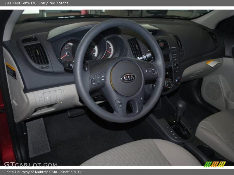 Spicy Red / Stone 2010 Kia Forte EX