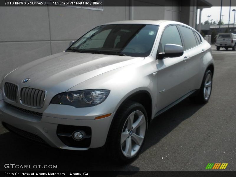 Titanium Silver Metallic / Black 2010 BMW X6 xDrive50i