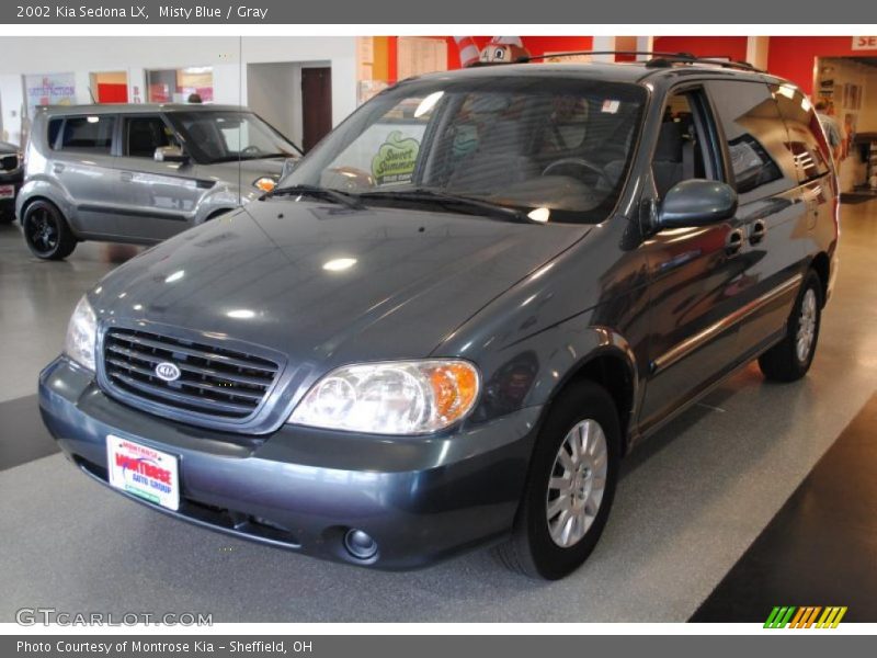 Misty Blue / Gray 2002 Kia Sedona LX