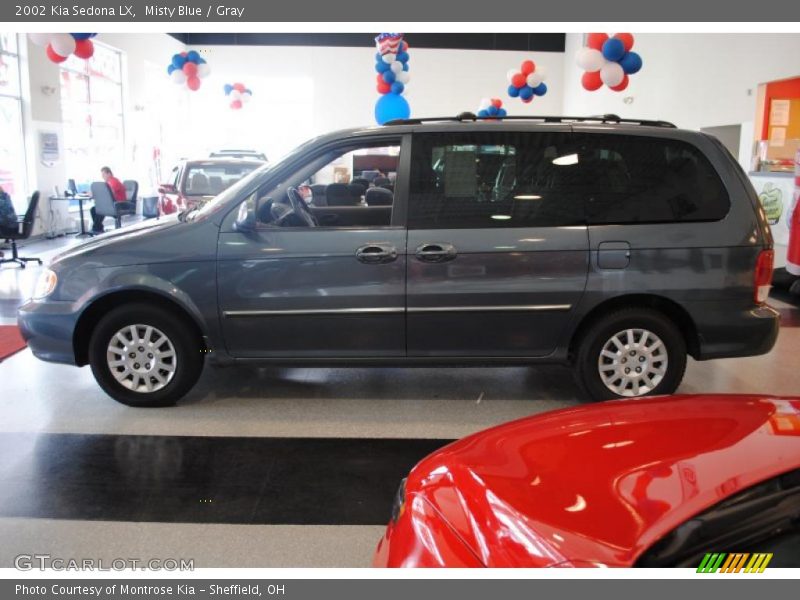 Misty Blue / Gray 2002 Kia Sedona LX