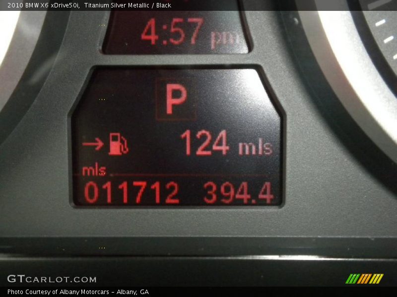 Titanium Silver Metallic / Black 2010 BMW X6 xDrive50i