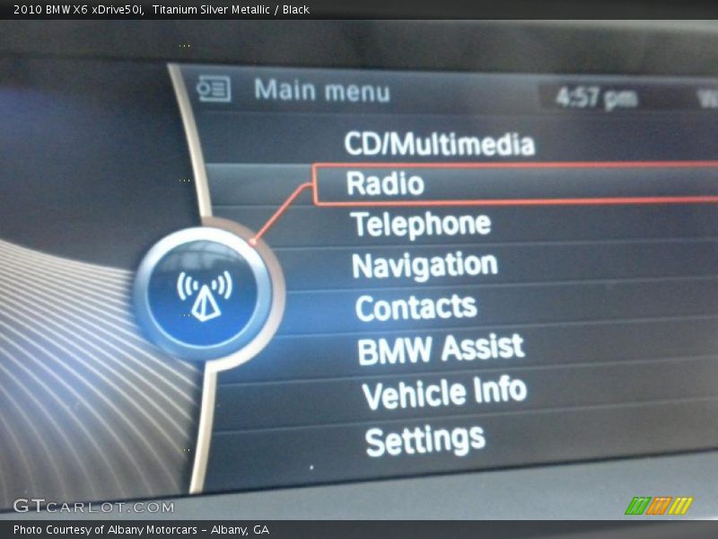 Titanium Silver Metallic / Black 2010 BMW X6 xDrive50i