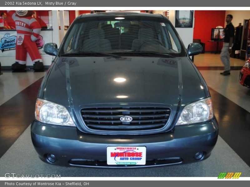 Misty Blue / Gray 2002 Kia Sedona LX