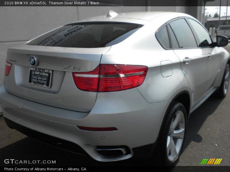 Titanium Silver Metallic / Black 2010 BMW X6 xDrive50i