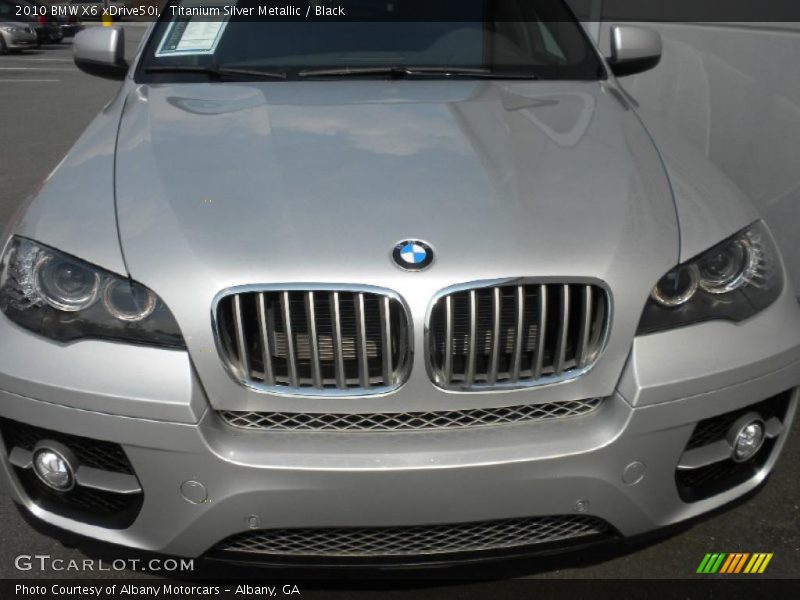 Titanium Silver Metallic / Black 2010 BMW X6 xDrive50i