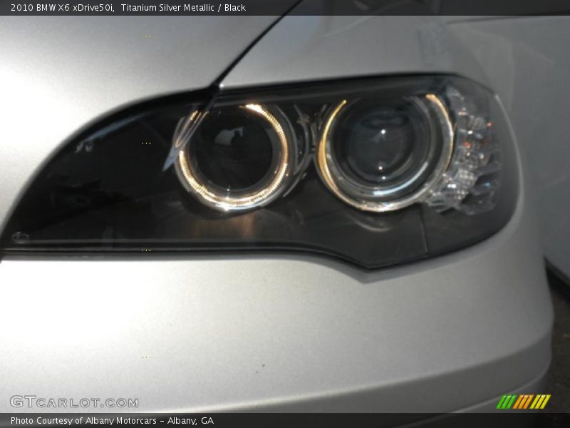 Titanium Silver Metallic / Black 2010 BMW X6 xDrive50i