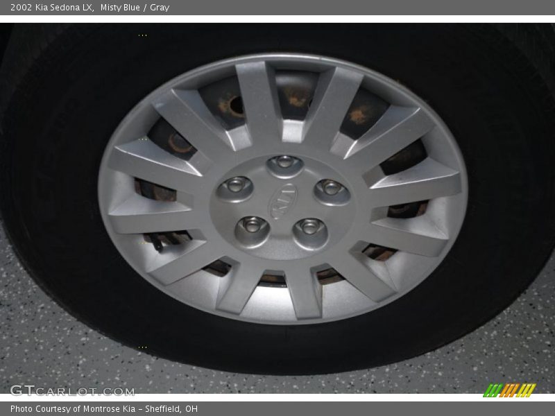 Misty Blue / Gray 2002 Kia Sedona LX