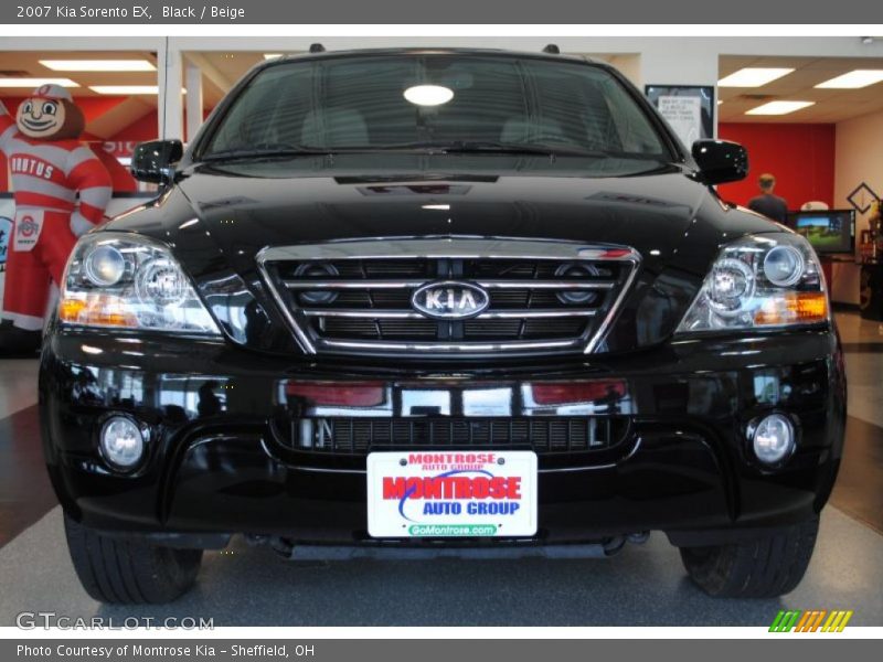 Black / Beige 2007 Kia Sorento EX