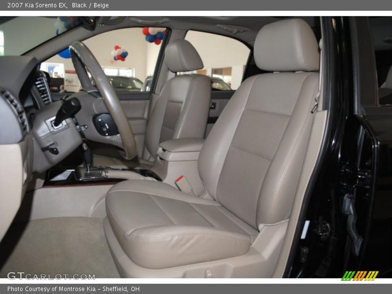 Black / Beige 2007 Kia Sorento EX