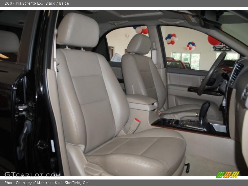 Black / Beige 2007 Kia Sorento EX