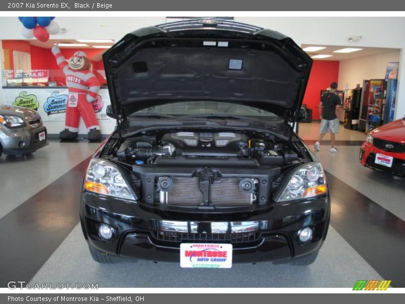 Black / Beige 2007 Kia Sorento EX