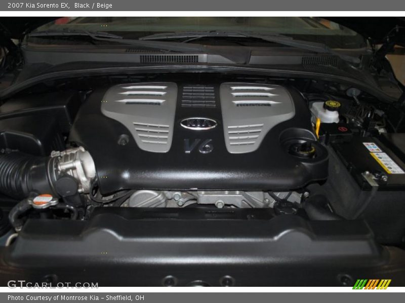 Black / Beige 2007 Kia Sorento EX