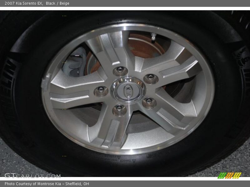 Black / Beige 2007 Kia Sorento EX