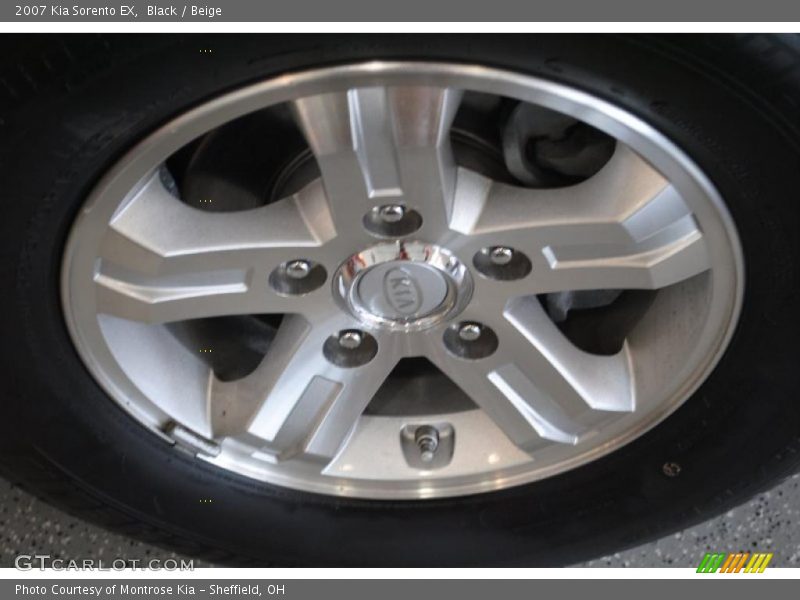 Black / Beige 2007 Kia Sorento EX
