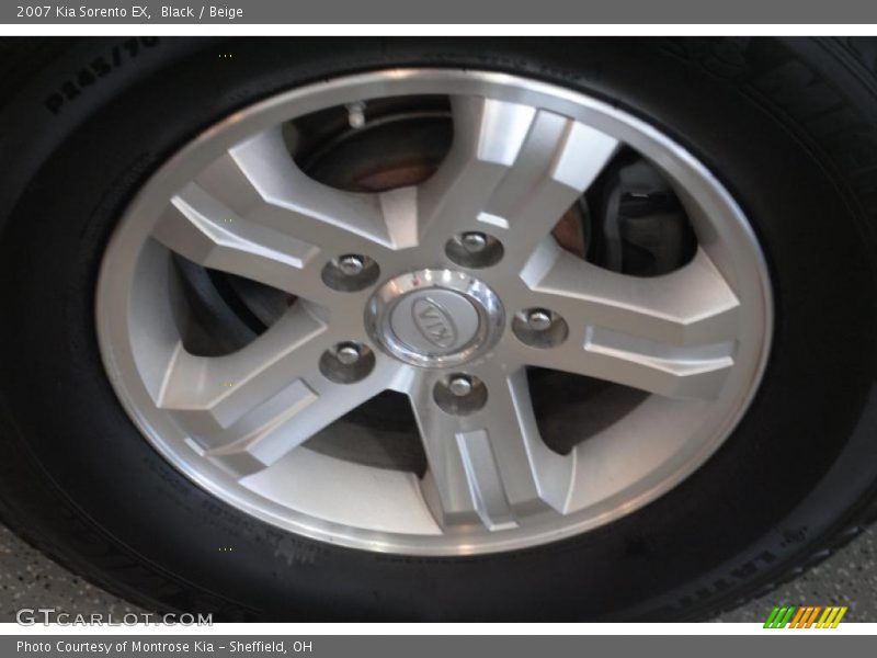 Black / Beige 2007 Kia Sorento EX