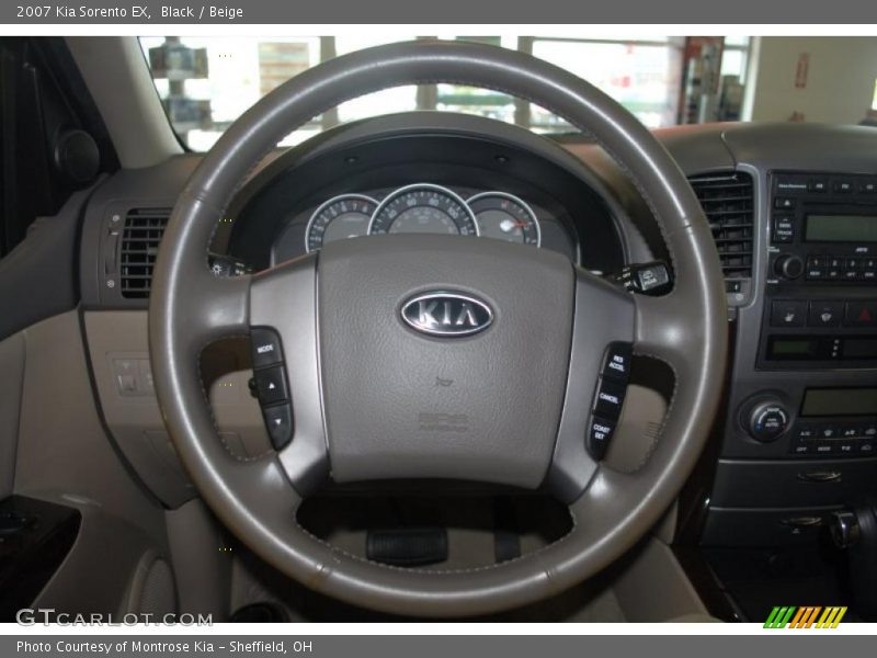 Black / Beige 2007 Kia Sorento EX