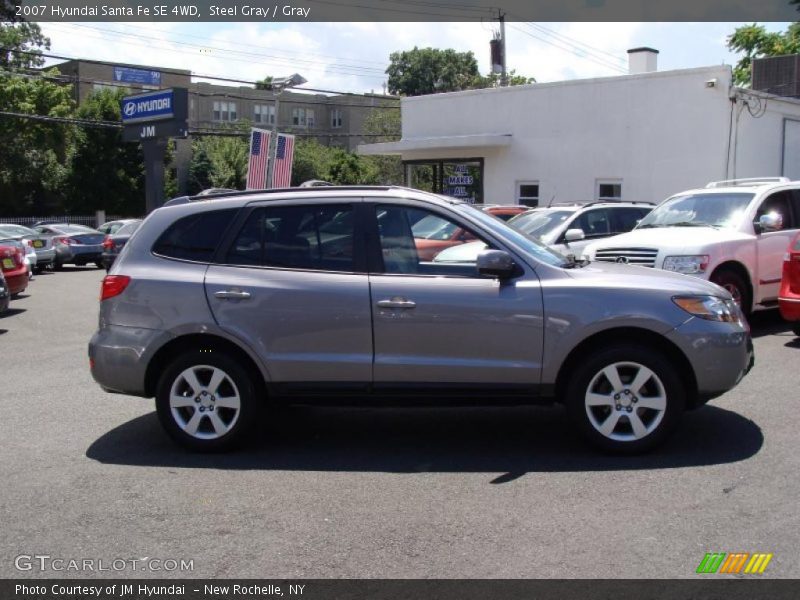 Steel Gray / Gray 2007 Hyundai Santa Fe SE 4WD