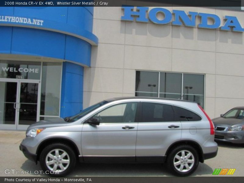 Whistler Silver Metallic / Gray 2008 Honda CR-V EX 4WD