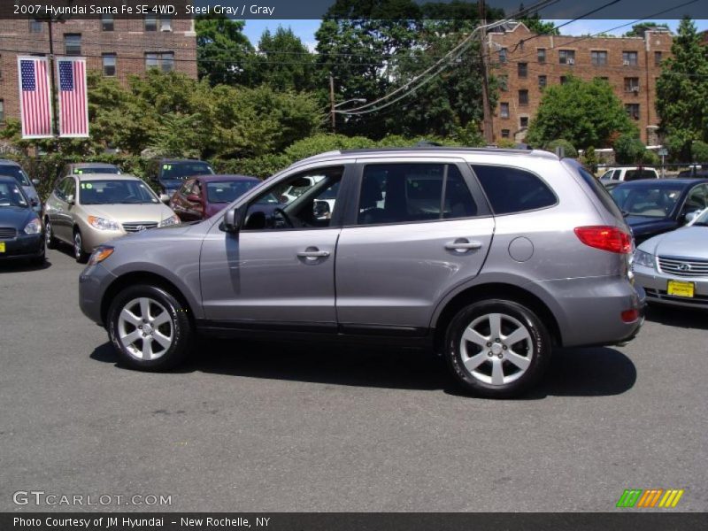 Steel Gray / Gray 2007 Hyundai Santa Fe SE 4WD