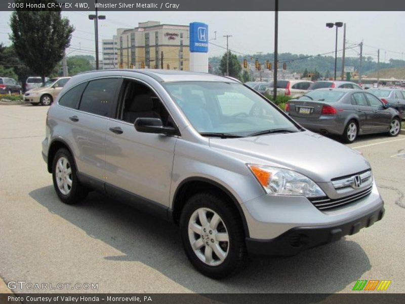 Whistler Silver Metallic / Gray 2008 Honda CR-V EX 4WD