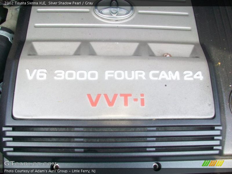 Silver Shadow Pearl / Gray 2002 Toyota Sienna XLE