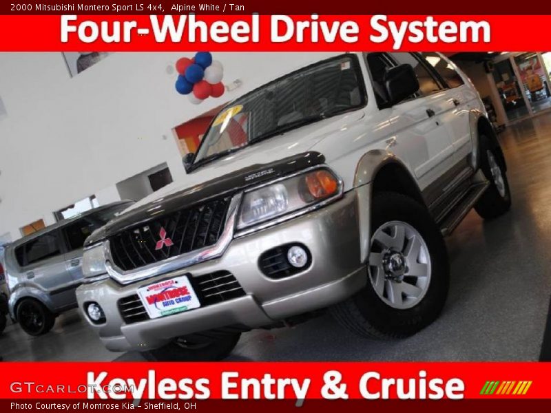 Alpine White / Tan 2000 Mitsubishi Montero Sport LS 4x4