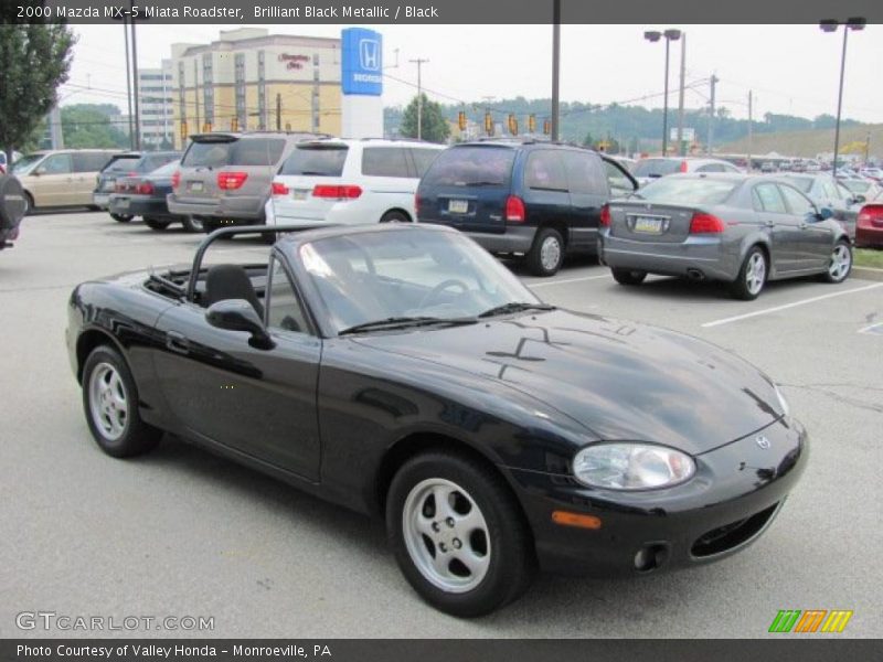 Brilliant Black Metallic / Black 2000 Mazda MX-5 Miata Roadster