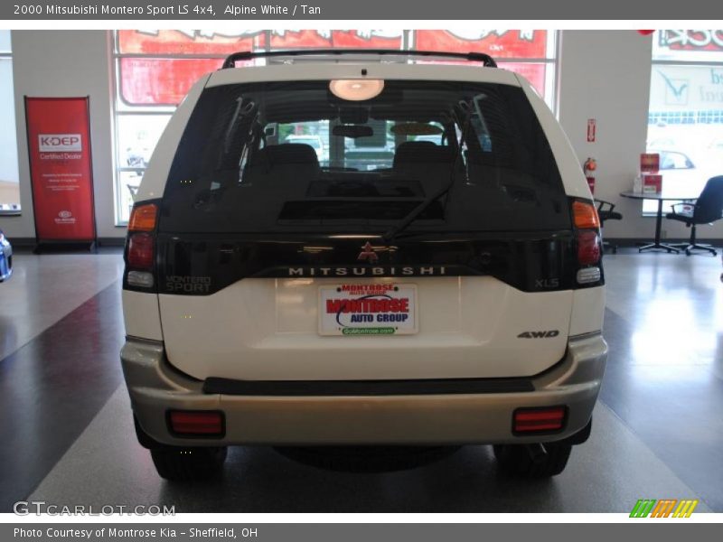 Alpine White / Tan 2000 Mitsubishi Montero Sport LS 4x4