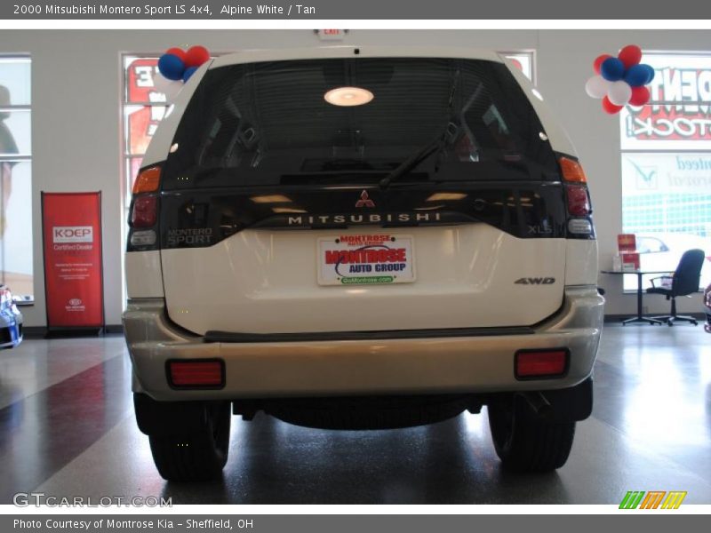 Alpine White / Tan 2000 Mitsubishi Montero Sport LS 4x4