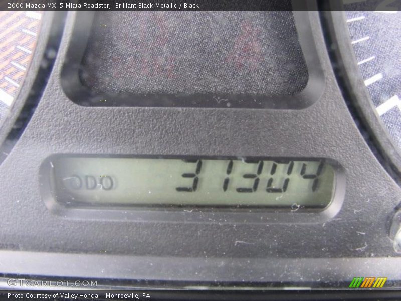 Brilliant Black Metallic / Black 2000 Mazda MX-5 Miata Roadster