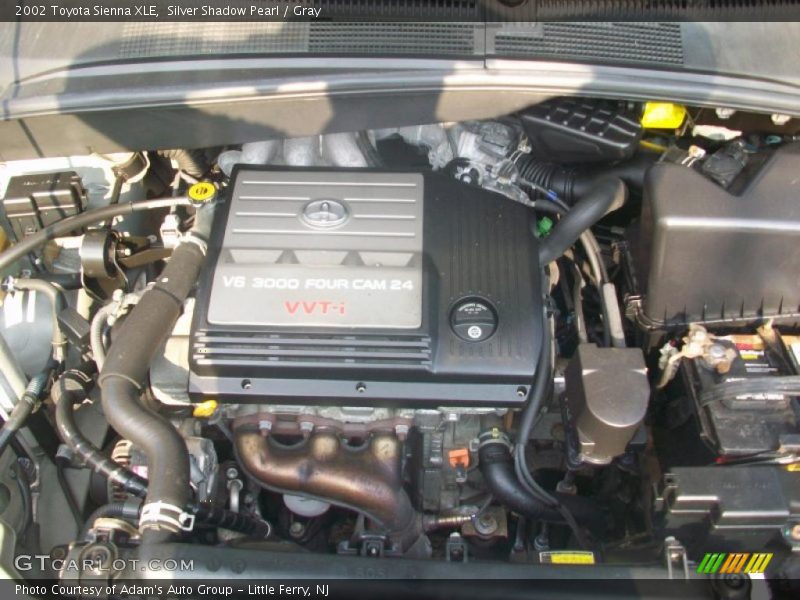 Silver Shadow Pearl / Gray 2002 Toyota Sienna XLE