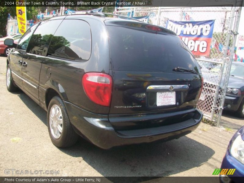 Brilliant Black Crystal Pearlcoat / Khaki 2004 Chrysler Town & Country Touring
