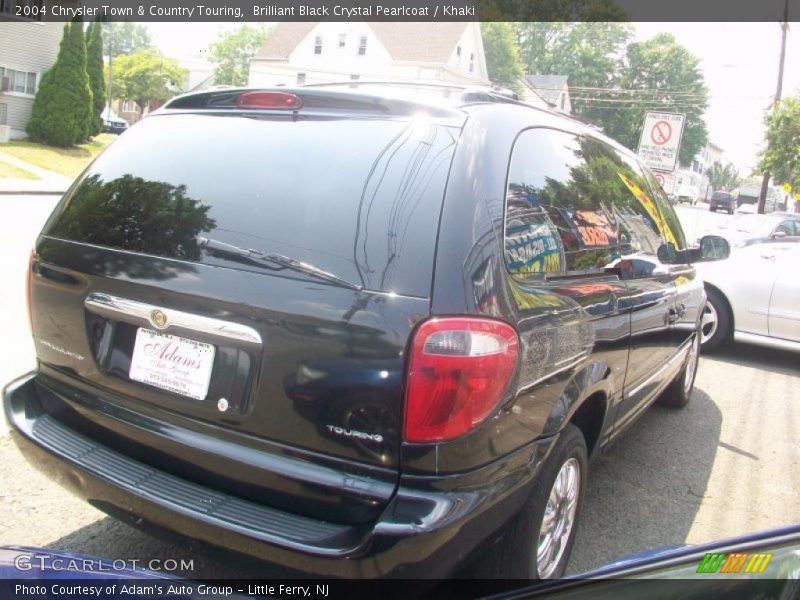 Brilliant Black Crystal Pearlcoat / Khaki 2004 Chrysler Town & Country Touring