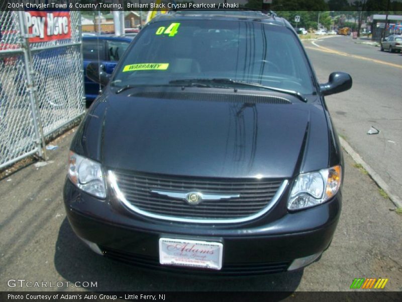 Brilliant Black Crystal Pearlcoat / Khaki 2004 Chrysler Town & Country Touring